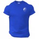 Wolf T Shirt Pocket Gym Clothing Bodybuilding Training Workout Exercise MMA Top