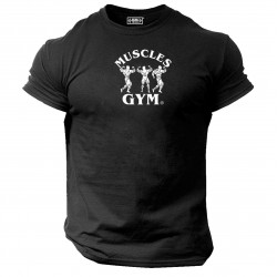 Muscles Gym T Shirt Gym Clothing Bodybuilding Training Workout Exercise MMA Top