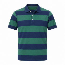 MENS CREW CLOTHING BLUE & GREEN POLO SHIRT COTTON SIZE L *NEW*
