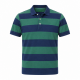 MENS CREW CLOTHING BLUE & GREEN POLO SHIRT COTTON SIZE L *NEW*