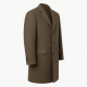 Lakeland Wool Coat Men’s XL Brown | Single Breasted Herringbone Countrywear Gent