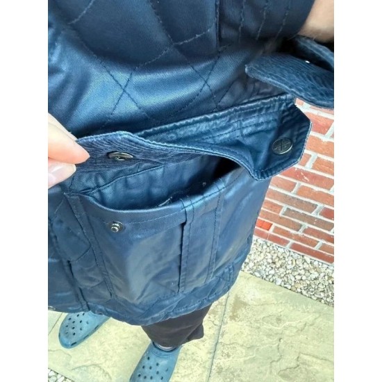 Crew blue waxed jacket XL mens - discontinued