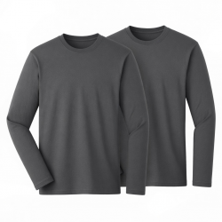 Pair Of Men's Crew Clothing Classic Crew Neck Long Sleeve T Shirts L