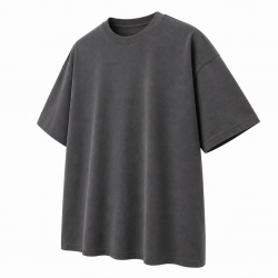 Men's Heavy Oversize T Shirt Crew Neck Short Sleeve 100% Cotton Classic Tee Tops