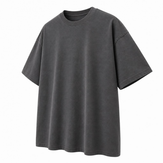 Men's Heavy Oversize T Shirt Crew Neck Short Sleeve 100% Cotton Classic Tee Tops