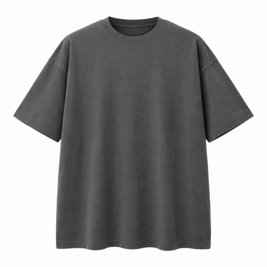Men's Heavy Oversize T Shirt Crew Neck Short Sleeve 100% Cotton Classic Tee Tops