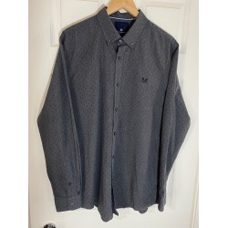 Crew Clothing XL Men's Dark Grey Long Sleeve Shirt Slim Fit Button-Down Smart