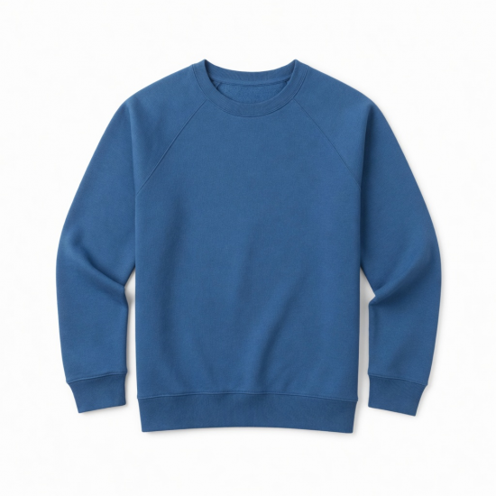 Folk Clothing Men's Blue Sweatshirt, Size 4 Large, 100% Cotton