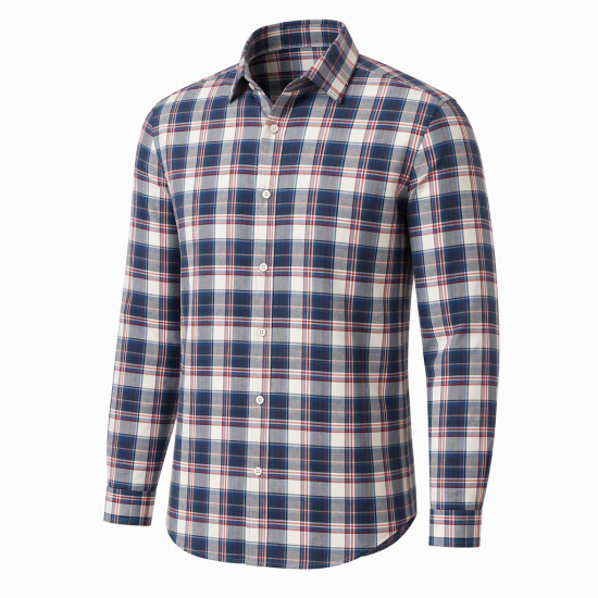 Crew Clothing Co. Men's MEDIUM Check Long Sleeve Cotton Shirt