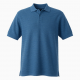 Crew Clothing Company Men's Textured Knit Polo Shirt 2XL Blue 100% Cotton Logo