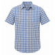 Crew Clothing Co. Blue White Check Button-Up Shirt Short Sleeve L