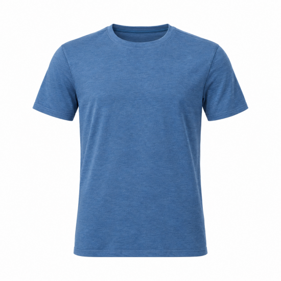 BAM Bamboo Clothing Crew Neck Blue T-Shirt Size L Large Sustainable Activewear