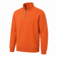 CREW CLOTHING MEN'S HALF ZIP SWEATSHIRT IN ORANGE - SIZE L- BNWT STILL SEALED