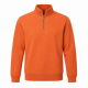 CREW CLOTHING MEN'S HALF ZIP SWEATSHIRT IN ORANGE - SIZE L- BNWT STILL SEALED