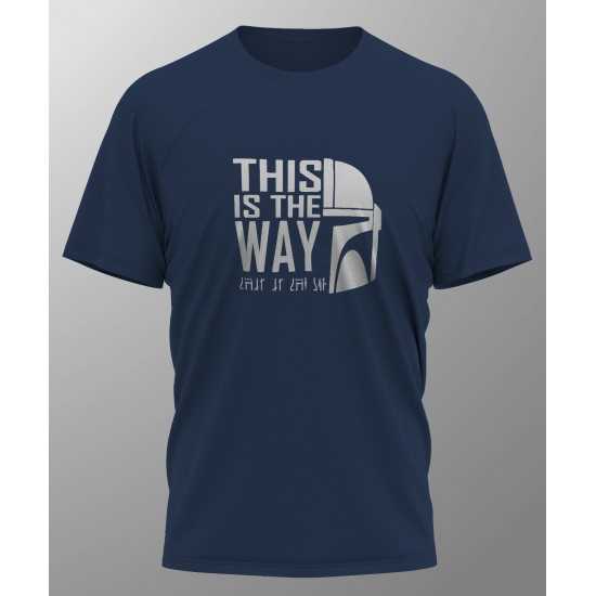 THIS IS THE WAY Mandalorian T-Shirt Tee Screen Printed Design New