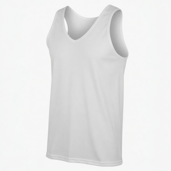 6x Mens Vest Tops 100% Cotton Plain Classic Vests Summer Training Gym Tank Top