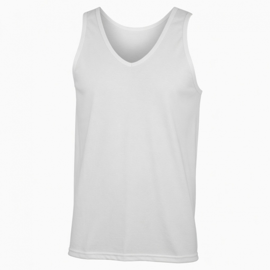 6x Mens Vest Tops 100% Cotton Plain Classic Vests Summer Training Gym Tank Top