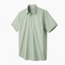 Mens Button Down T Shirt Short Sleeve Summer Holiday Plain Tops Blouse Tee Shirt