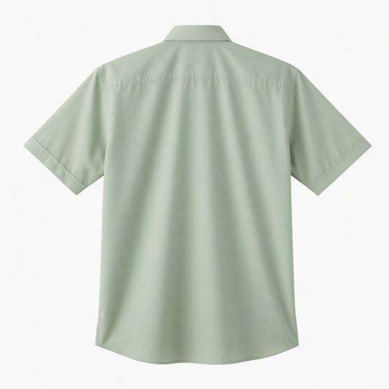 Mens Button Down T Shirt Short Sleeve Summer Holiday Plain Tops Blouse Tee Shirt