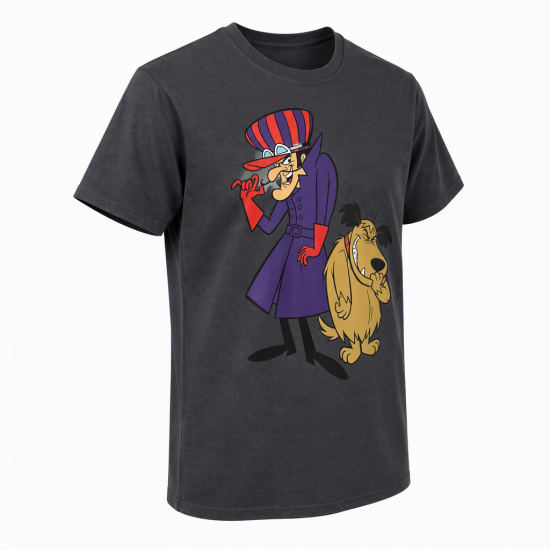 Wacky Races Dastardly And Muttley Retro T-Shirt Shirt Cartoon Hero Mens Clothing