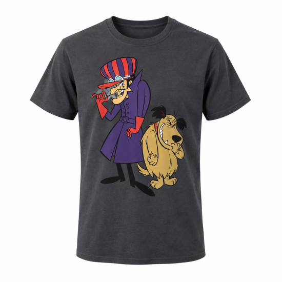 Wacky Races Dastardly And Muttley Retro T-Shirt Shirt Cartoon Hero Mens Clothing