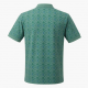 Genetic Apparel Men's Polo Shirt S Green/Blue Geometric Short Sleeve Cotton