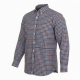 Mens Game Tattersall One Pocket Casual Long Sleeve Collared Check Shirt