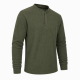 Mens Henley Jumper Mens Top Plain Grandad Neck Waffle Knit Tshirt M-3XL (2208-A)