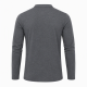 Mens Henley Shirt Plain Long Sleeve Jersey Grandad Neck Tshirt Top Causal (2334)
